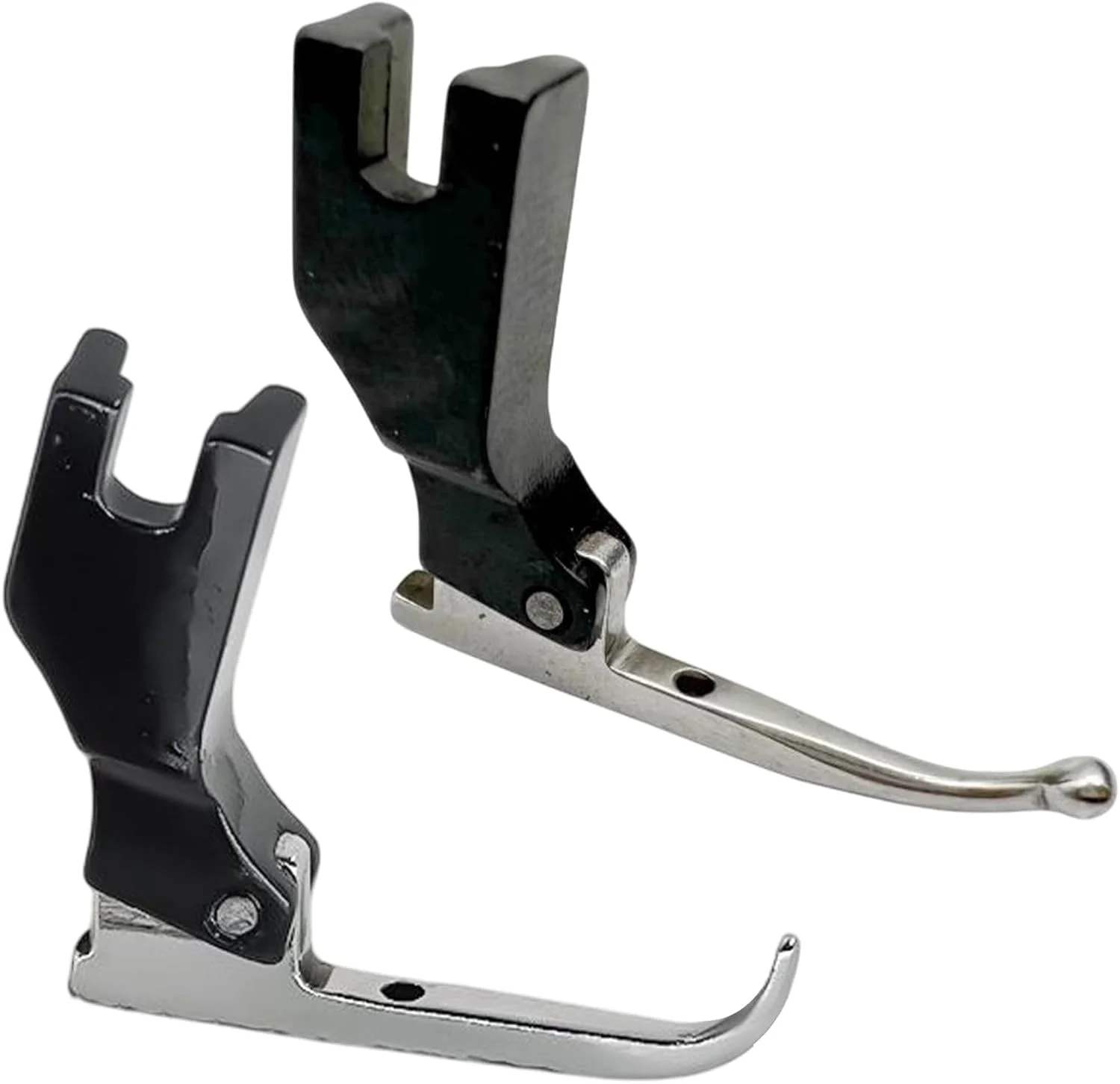 پایه دوخت پولک و منجوق - 2 عدد پایه دوخت پارچه پولکی برای چرخ خیاطی، بدون ضربه زدن به منجوق، ضد فر خوردگی و نگهدارنده پارچه برای لباس شب و پارچه پولکی لباس عروس