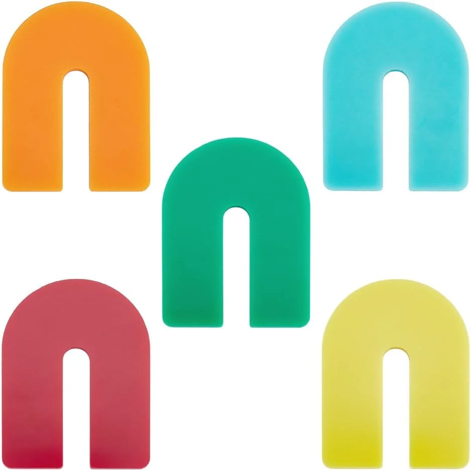 ابزار تنظیم کننده نخ خیاطی BENECREAT، ابزار خیاطی فشاری دکمه فنری U شکل برای جین ضخیم و خطوط سجاف، 5 رنگ