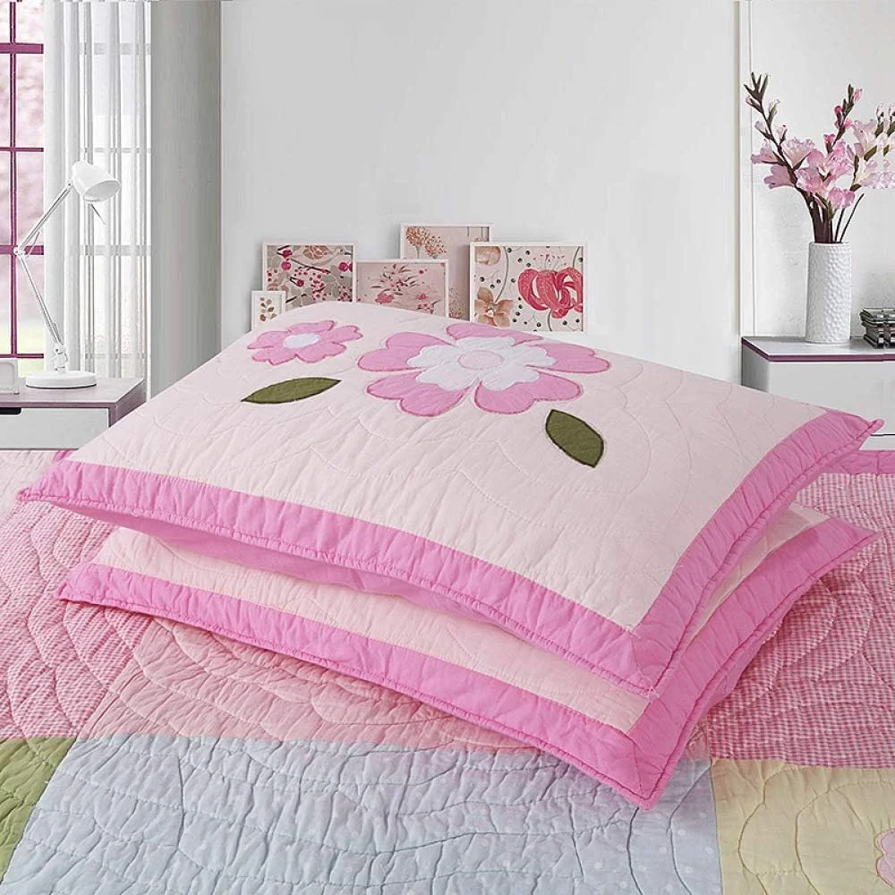 روتختی طرح‌دار دو نفره سایز کینگ، لحاف تکه‌ای چاپی 220x240 سانتی‌متر، ست رو تختی 3 تکه