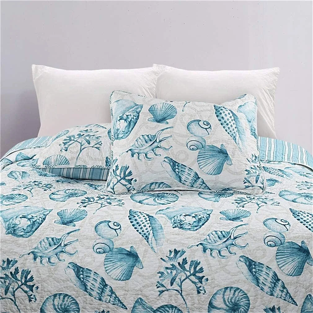 روتختی دو رو طرح دار، سایز دو نفره و بزرگ، لحاف تکه دوزی شده، روانداز تخت 3 تکه، 230 در 250 سانتی متر