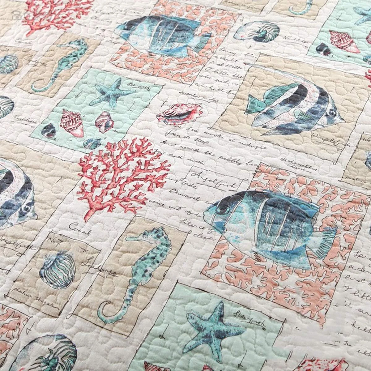 روتختی دو نفره سه تکه پنبهای طرحدار، سبک دریایی، روتختی قابل شستشو و راحت برای تابستان، B، 230 در 250 سانتیمتر، B-230 * 250cm روتختی دو نفره سه تکه پنبهای طرحدار، سبک دریایی، روتختی قابل شستشو و راحت برای تابستان، B، 230 در 250 سانتیمتر، B-230 * 250cm