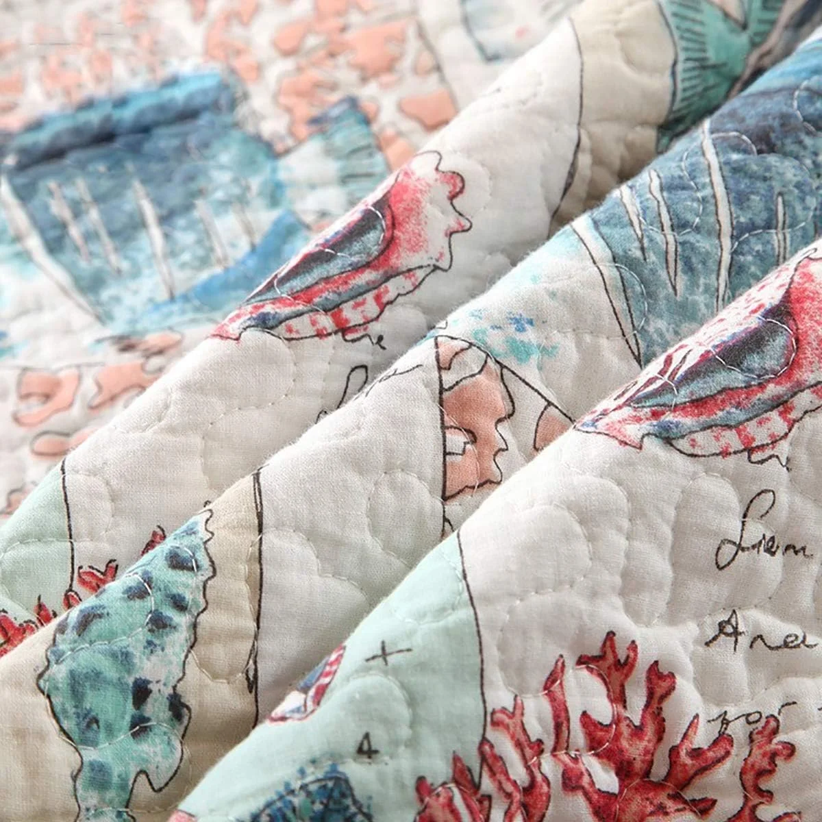 روتختی دو نفره سه تکه پنبهای طرحدار، سبک دریایی، روتختی قابل شستشو و راحت برای تابستان، B، 230 در 250 سانتیمتر، B-230 * 250cm روتختی دو نفره سه تکه پنبهای طرحدار، سبک دریایی، روتختی قابل شستشو و راحت برای تابستان، B، 230 در 250 سانتیمتر، B-230 * 250cm