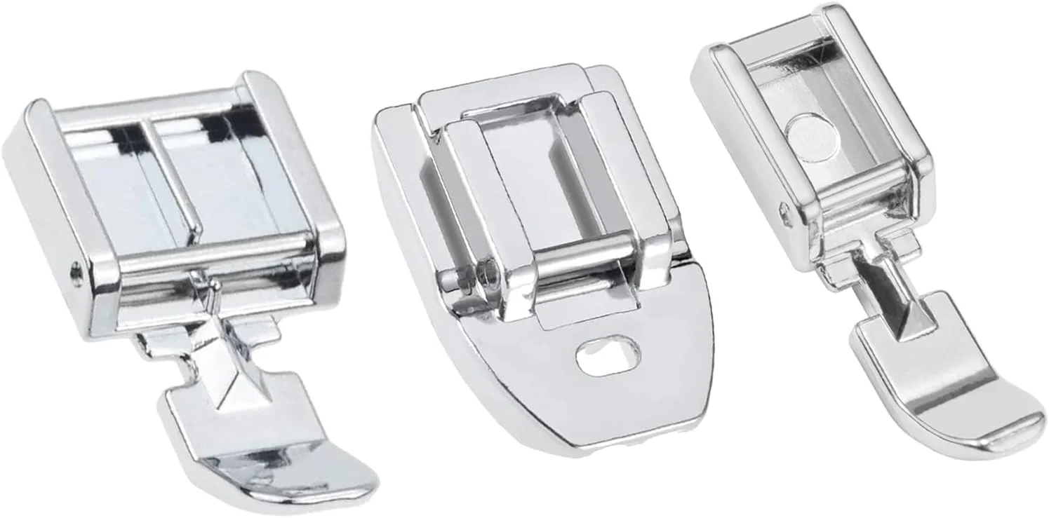 پایه زیپ و پایه زیپ مخفی Bequilter برای تمام چرخ خیاطی های پایه کوتاه Singer، Brother، Babylock، Janome، Kenmore، Juki، New Home، Elna
