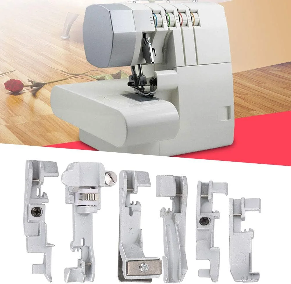 پایه های چرخ خیاطی سردوز، مجموعه 6 عددی پایه های چرخ خیاطی چند منظوره برای خیاطی