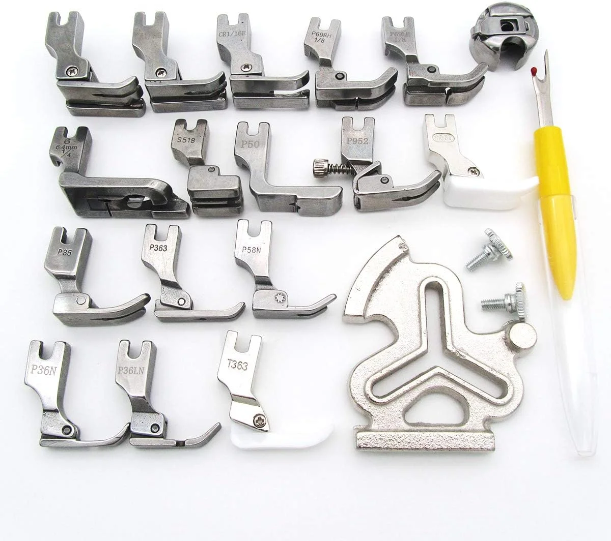 مجموعه 16 عددی پایه چرخ خیاطی KUNPENG مدل #KP-PF16-1 مناسب برای چرخ خیاطی های JUKI DDL-5550 DDL-5600 DDL-8300 DDL-8500 Singer 188K 191D 195K 196K