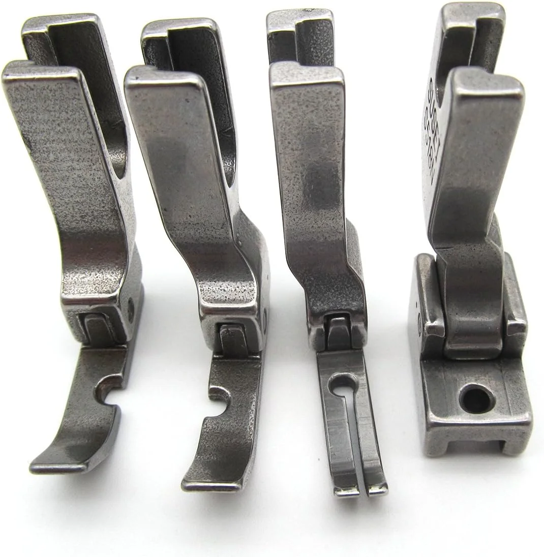 ckpsms KUNPENG - #P36N+P36LN+P363+S518N 1 مجموعه 4 عددی پایه های مختلف زیپ دوزی مناسب برای چرخ خیاطی های صنعتی تک سوزنه