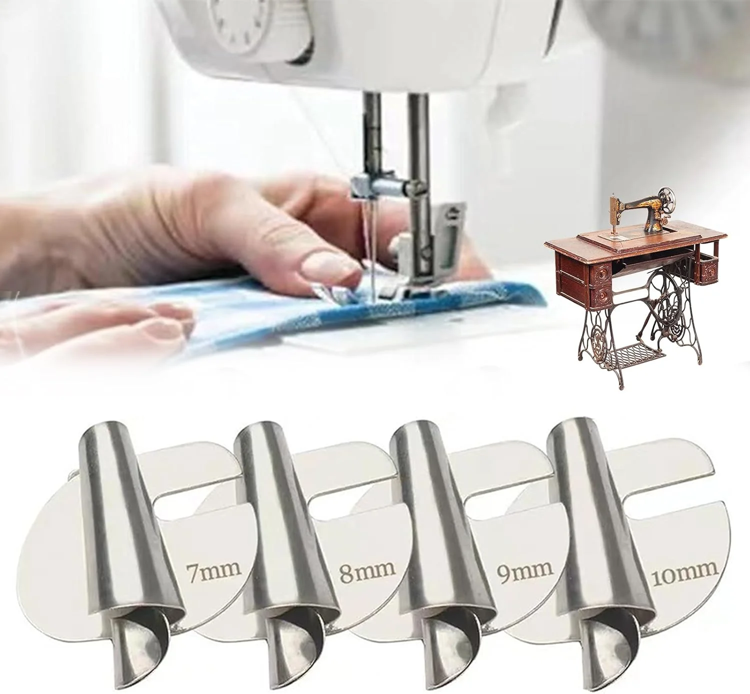 پایه لبه‌دوز چرخ خیاطی مدل 7-10mm مجموعه 4 عددی