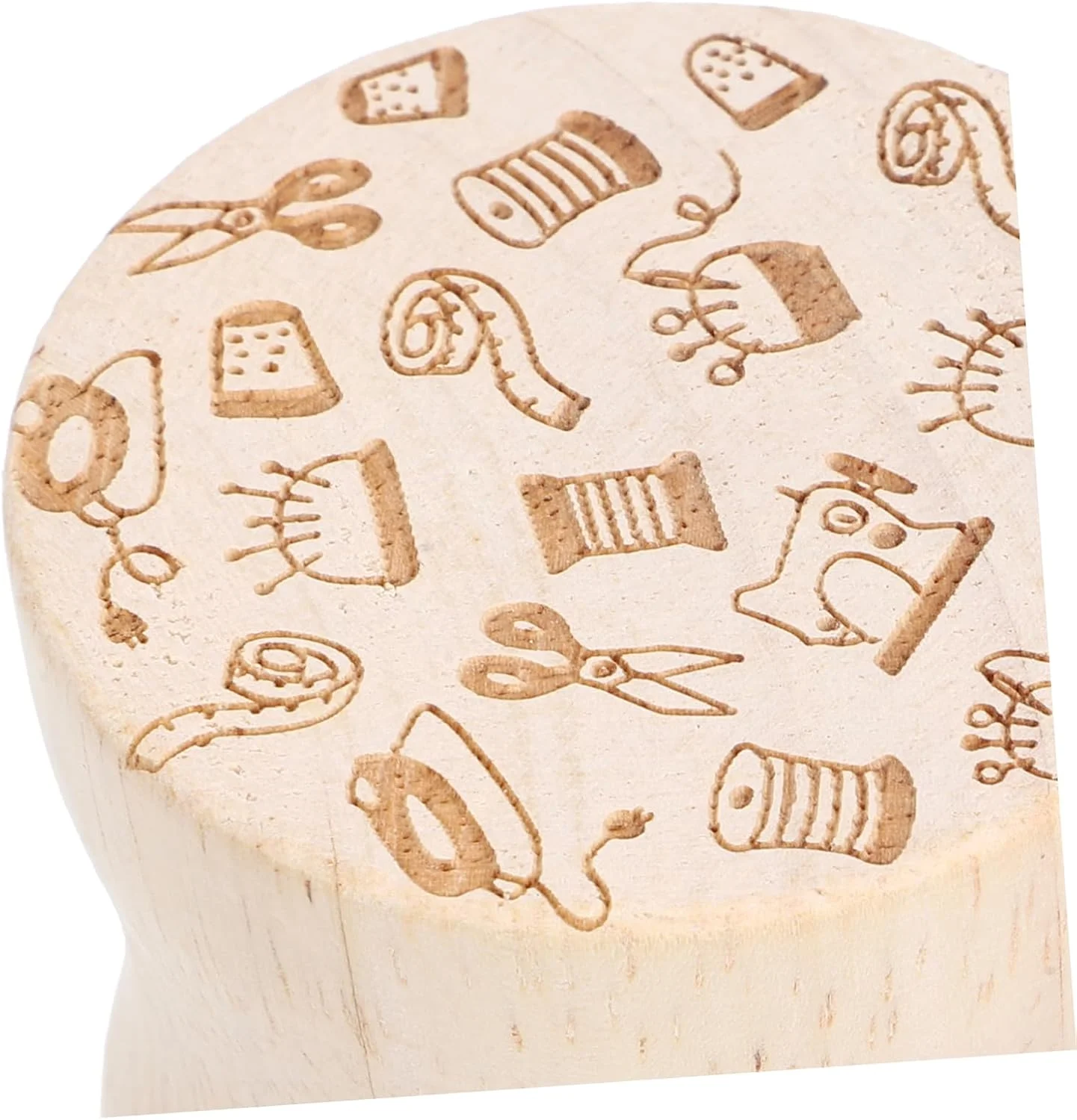 ست ۴ عددی وزنه پارچه خیاطی چوبی، ابزار حرفه ای خیاطی برای صاف کردن پارچه، دوخت و اتو کردن گوشه ها، بژ