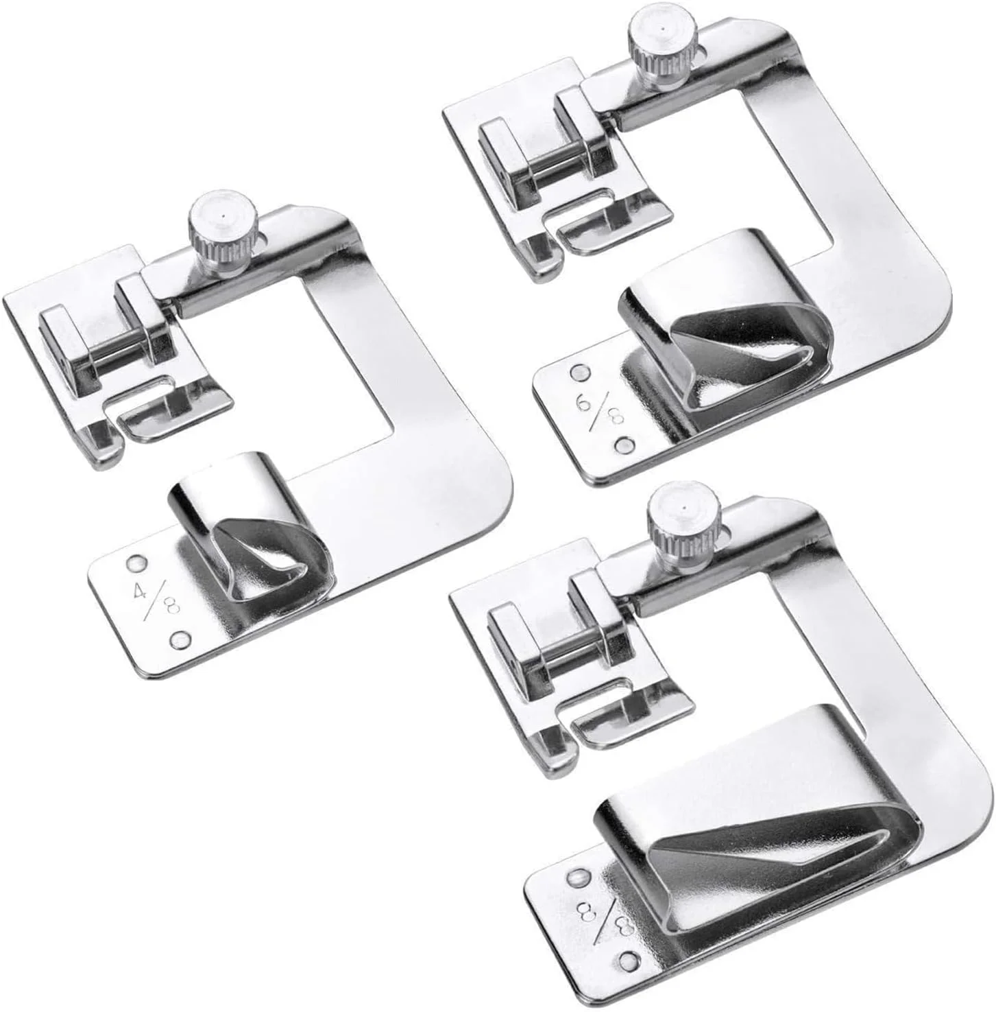 پایه لب تو (تولون) HONEYSEW، کیت پایه دوخت لبه برای دوخت پایه فشار دهنده لبه برای چرخ خیاطی برادر سینگر و سایر چرخ خیاطی ها (پایه لبه پهن 3 سایز)