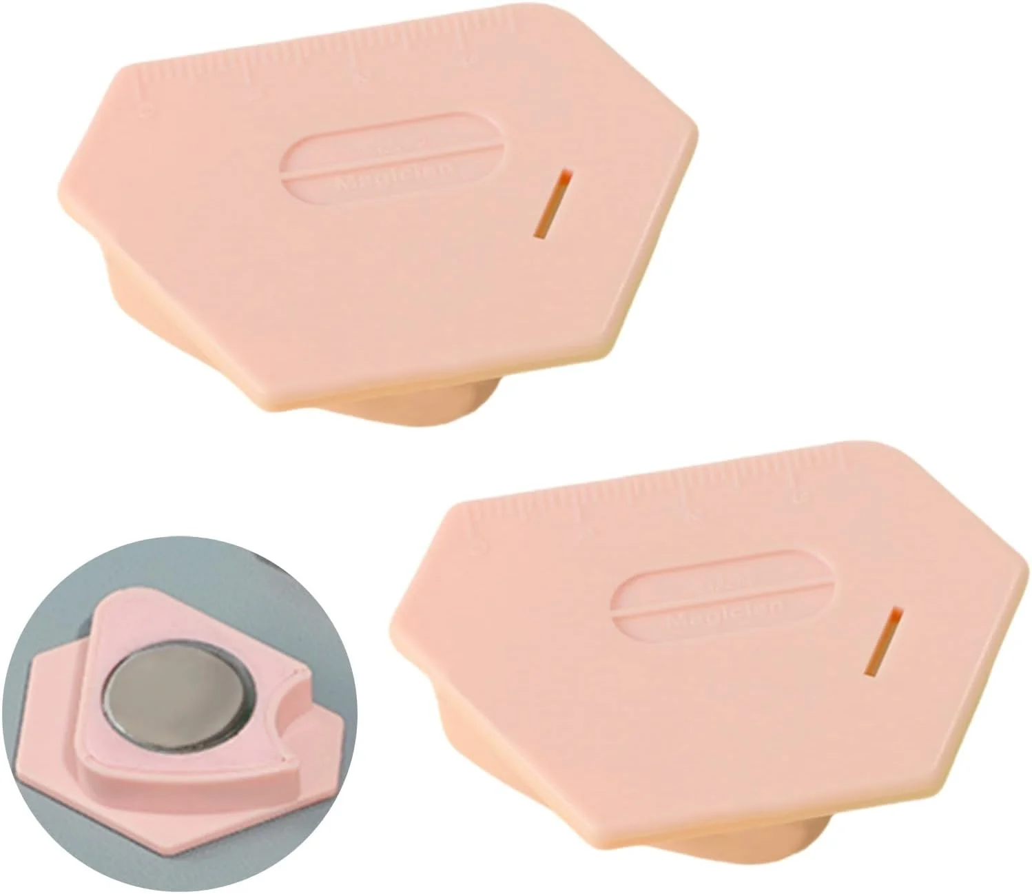 راهنمای درز دوتایی برای چرخ خیاطی، راهنمای مغناطیسی قوی، راهنمای مغناطیسی چند منظوره برای چرخ خیاطی، خط کش و راهنمای چند ضلعی خیاطی، راهنمای مغناطیسی چرخ خیاطی، سنج درز مغناطیسی (صورتی)