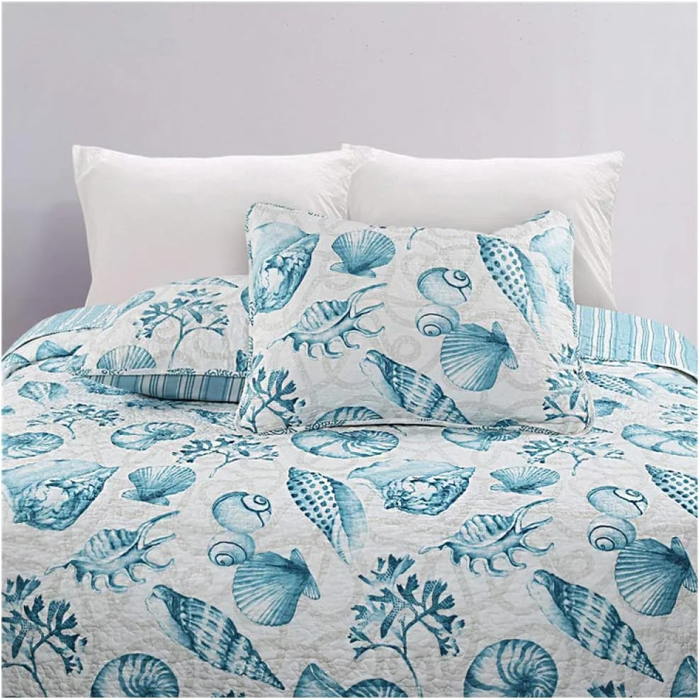 روتختی پنبه‌ای طرح‌دار سایز کینگ، سبک و گرم، لحاف برجسته، رو تختی، ست روتختی 3 تکه شامل روتختی و 2 روبالشی، 230X250 سانتی‌متر