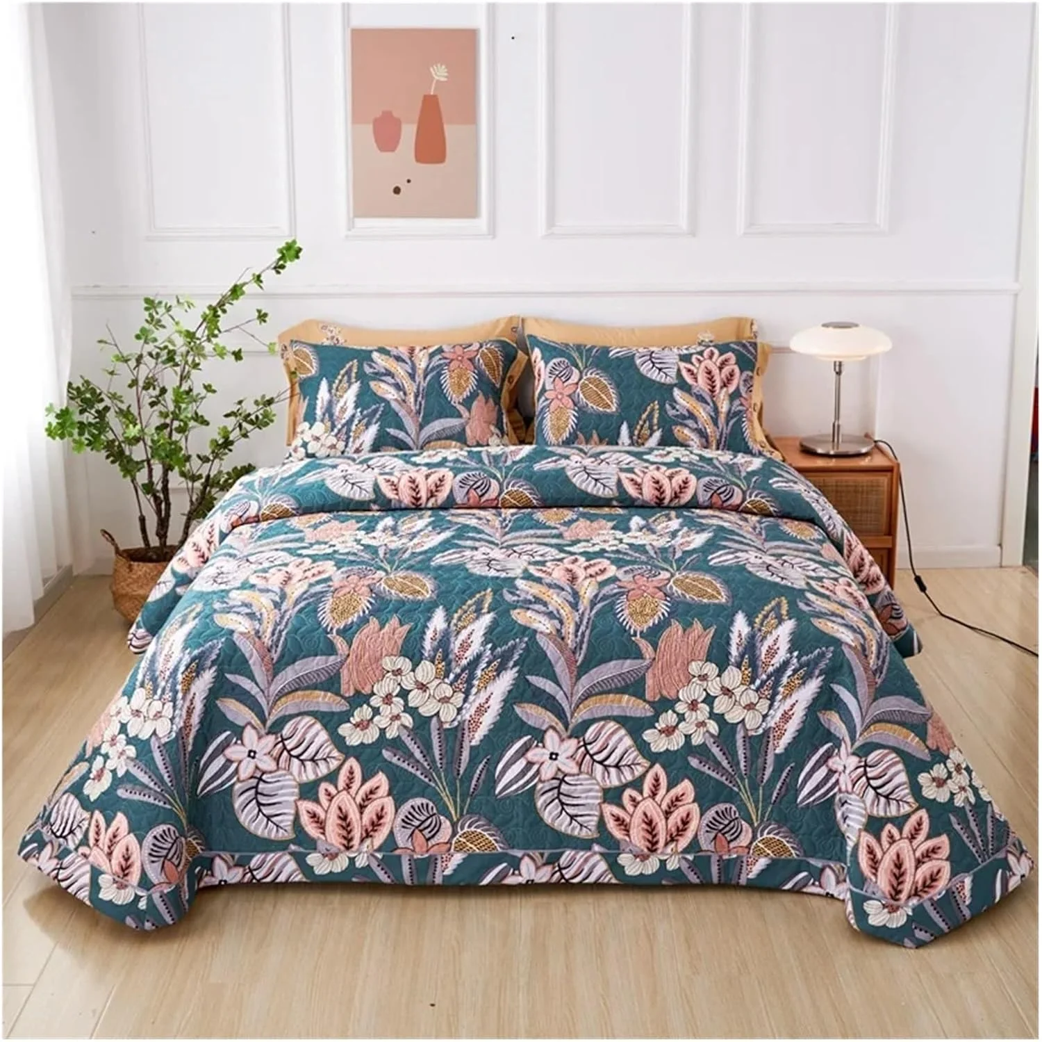 روتختی پنبهای به سبک فرانسوی، روکش لحافدوزی شده برای تخت، روکش تشک، روکش چاپی، روتختیهای سازگار با ملحفههای دو نفره، تخت خواب لوکس در یک کیف (B ۳ تکه ۲۴۵x۲۵۰ سانتیمتر) روتختی پنبهای به سبک فرانسوی، روکش لحافدوزی شده برای تخت، روکش تشک، روکش چاپی، روتختیهای سازگار با ملحفههای دو نفره، تخت خواب لوکس در یک کیف (B ۳ تکه ۲۴۵x۲۵۰ سانتیمتر)