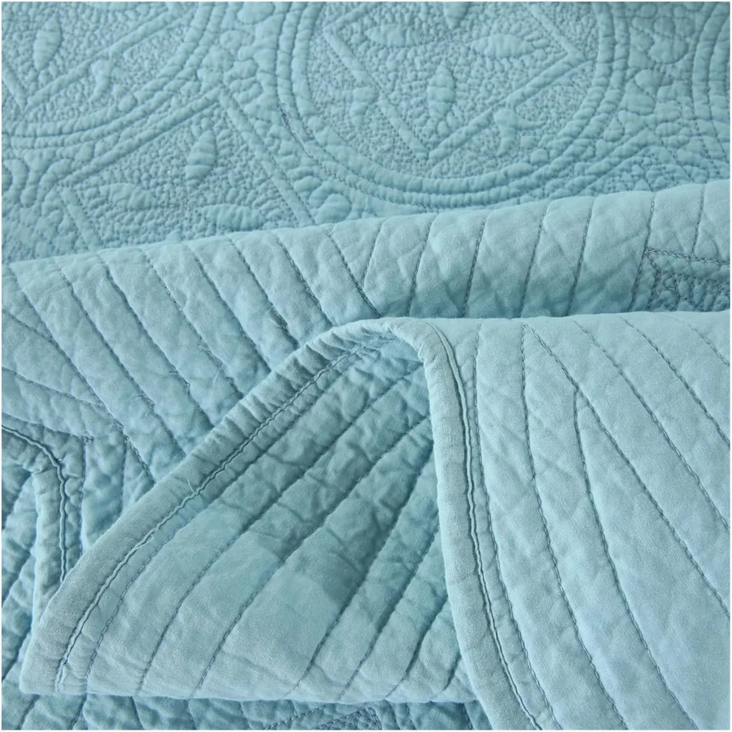 رو تختی پنبه ای سه تکه، روکش تخت خواب، ملحفه تخت خواب لوکس، ست لحاف دونفره، روکش تشک، پتو و روتختی، نگهداری آسان