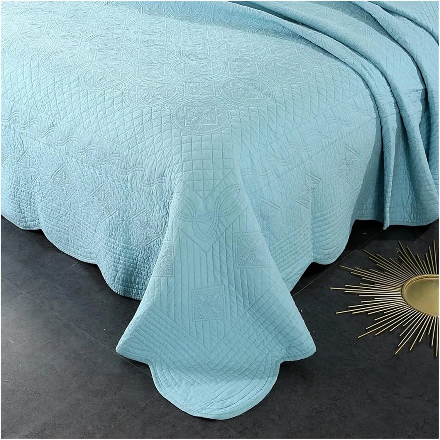 روتختی پنبه ای 3 تکه، روکش تخت خواب، ملحفه تخت خواب لوکس، ست لحاف دونفره، روکش تشک، پتو و روتختی، مراقبت آسان