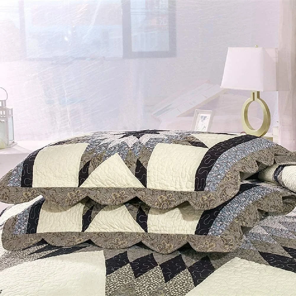 روتختی تکه دوزی شده سه تکه، روکش تخت پنبه ای شسته شده چند منظوره، لحاف های تهویه هوا، روتختی های ساده، پتو، منسوجات خانگی، روبالشی، سبز - سایز کوئین 243 * 269 روتختی تکه دوزی شده سه تکه، روکش تخت پنبه ای شسته شده چند منظوره، لحاف های تهویه هوا، روتختی های ساده، پتو، منسوجات خانگی، روبالشی، سبز - سایز کوئین 243 * 269