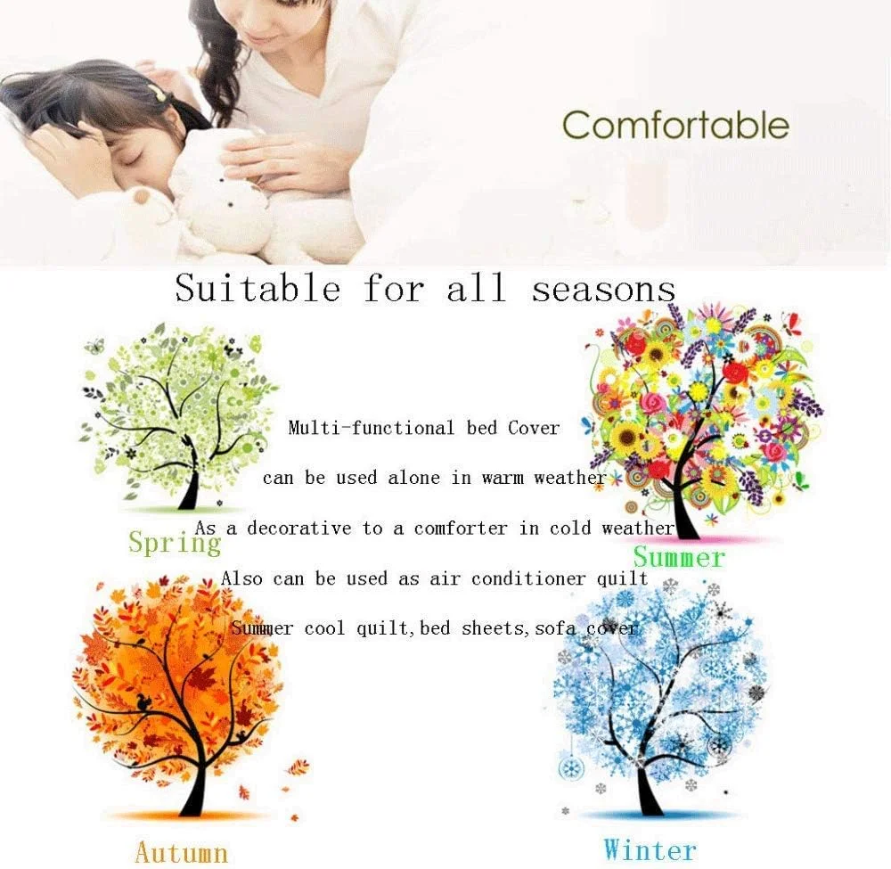 روتختی طرح دار چند منظوره لحافی سه تکه با روبالشتی، رو تختی چاپی گلدار مناسب تخت دو نفره و بزرگ سایز B (B) (B)