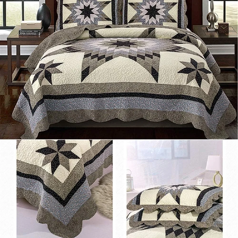 روتختی تکه دوزی شده سه تکه، روکش تخت پنبه ای شسته شده چند منظوره، لحاف های تهویه هوا، روتختی های ساده، پتو، منسوجات خانگی، روبالشی، سبز - سایز کوئین 243 * 269 روتختی تکه دوزی شده سه تکه، روکش تخت پنبه ای شسته شده چند منظوره، لحاف های تهویه هوا، روتختی های ساده، پتو، منسوجات خانگی، روبالشی، سبز - سایز کوئین 243 * 269