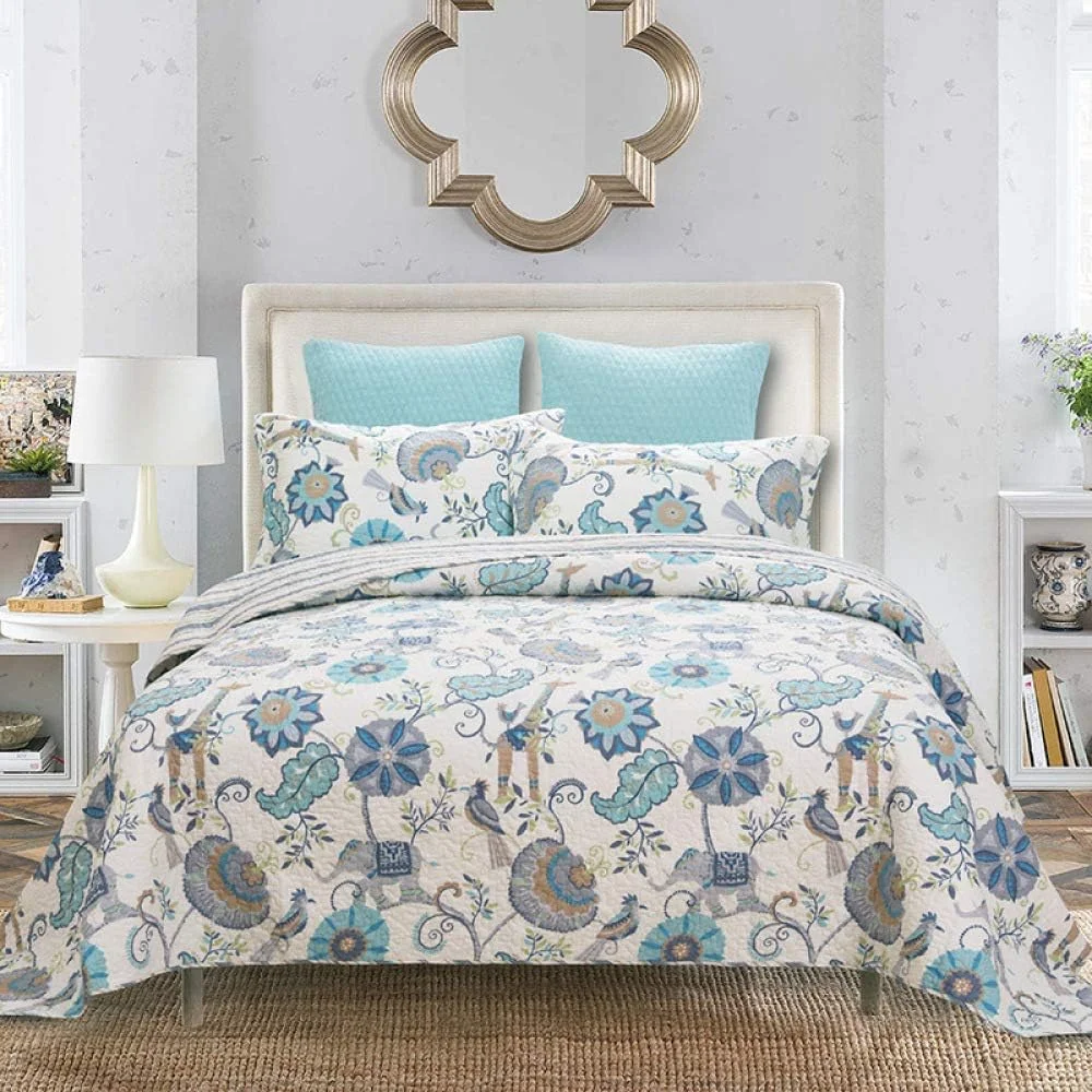 روتختی لحافی طرح تکه دوزی سایز دو نفره و کینگ، ست 3 تکه، رو تختی نخی سبک وزن، چند رنگ - 230x250 سانتی متر + 50x70 سانتی متر، چند رنگ روتختی لحافی طرح تکه دوزی سایز دو نفره و کینگ، ست 3 تکه، رو تختی نخی سبک وزن، چند رنگ - 230x250 سانتی متر + 50x70 سانتی متر، چند رنگ