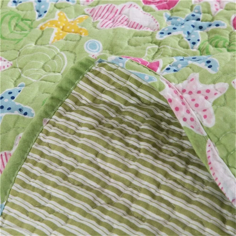 روتختی سه تکه طرح تکه دوزی شده، روتختی لحافی، لحاف نخی، پتوی میکروفایبر نرم و راحت، ملحفه، منسوجات خانگی، روتختی و روبالشتی