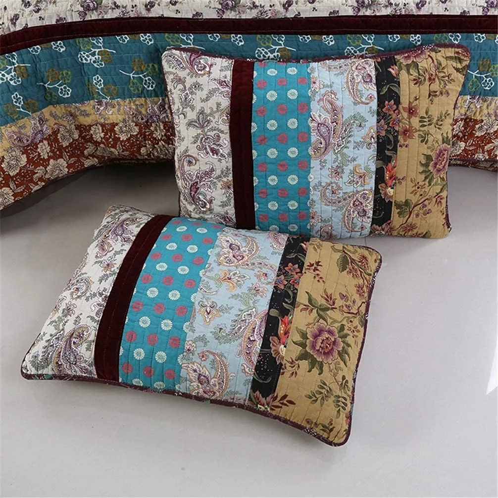 روتختی نخی 230 در 250 سانتی متر، روتختی تکه دوزی، روتختی لحافی، ست ملحفه 3 تکه، راه راه آبی سفید، سبک نوردیک روتختی نخی 230 در 250 سانتی متر، روتختی تکه دوزی، روتختی لحافی، ست ملحفه 3 تکه، راه راه آبی سفید، سبک نوردیک