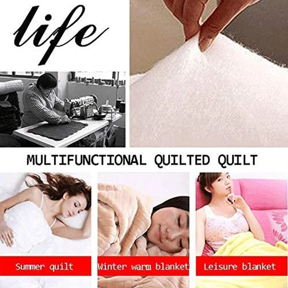 روتختی لحاف دو نفره - ست لحاف روتختی پنبه ای نرم و سبک برای تمام فصول، روتختی 3 تکه، قهوه ای، 230 * 250 سانتی متر