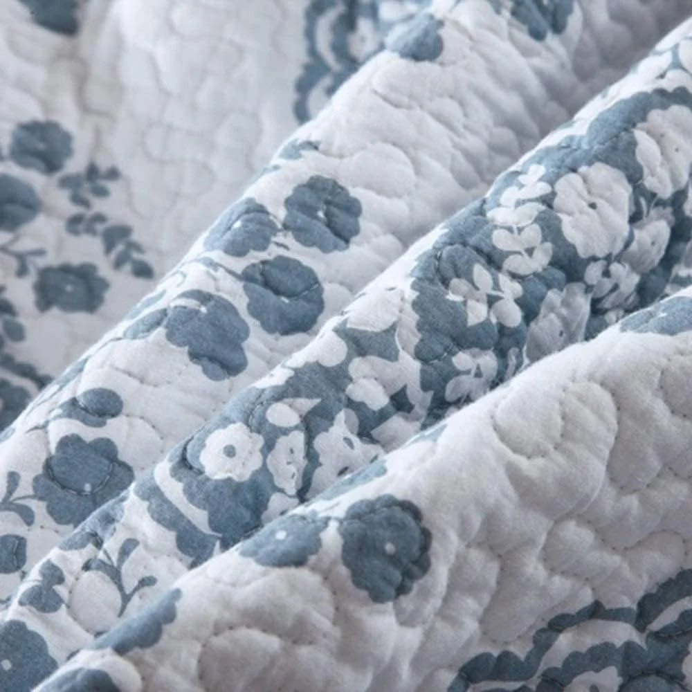 روتختی لحافی تابستانی دونفره سایز کینگ طرح دار پنبه ای تکه دوزی شده لحاف 230 در 250 سانتی متر ست روکش تخت پرتابی 3 تکه ملحفه ضخیم، روکش تخت - 230cm250cm، روکش تخت - کینگ 230cm*250cm