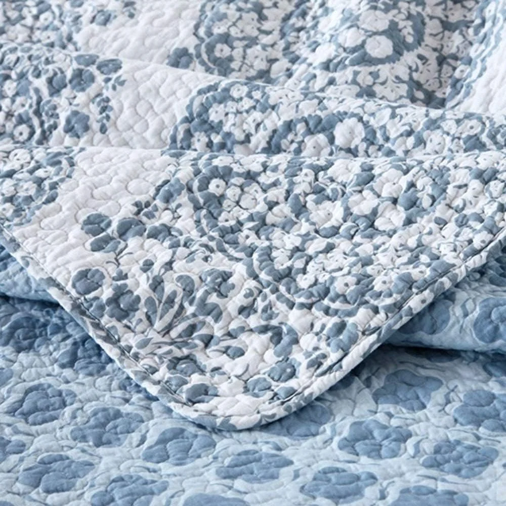 روتختی لحافی تابستانی دونفره و کینگ سایز، طرح دار، پنبه ای، تکه دوزی شده، لحاف 230 در 250 سانتی متر، ست رو تختی، روتختی سه تکه، ملحفه ضخیم، رو تختی