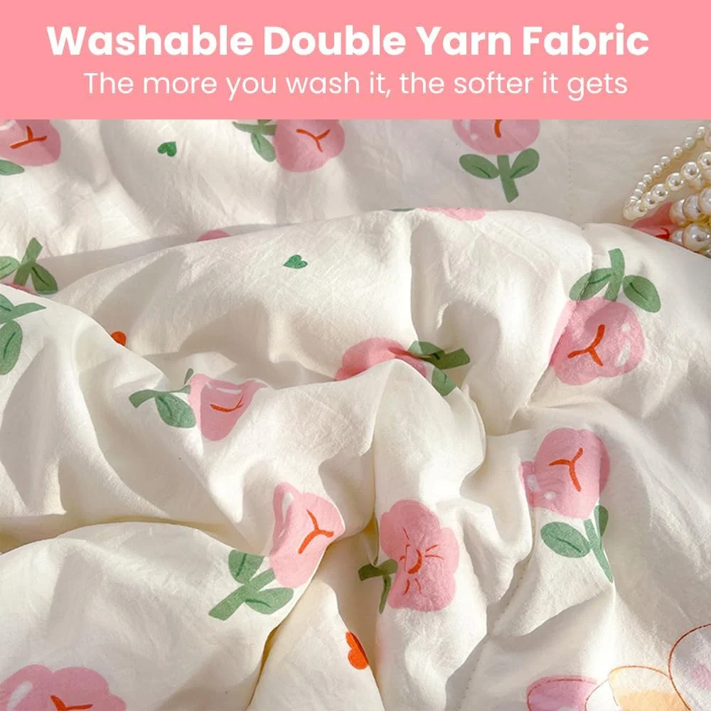 روتختی طرح‌دار یک نفره، دو نفره و سایز بزرگ، روکش تخت خواب دو رو، پتوی مبل، روتختی تزئینی، لحاف میکروفایبر، ملحفه (150x200cm, Rose Manor)