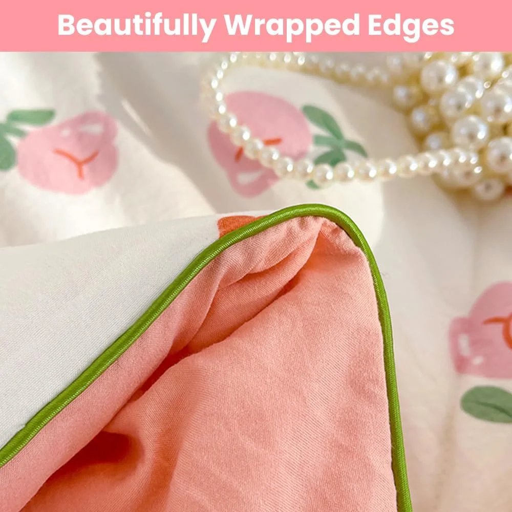 روتختی طرح‌دار یک نفره، دو نفره و سایز بزرگ، روکش تخت خواب دو رو، پتوی مبل، روتختی تزئینی، لحاف میکروفایبر، ملحفه (150x200cm, Rose Manor)