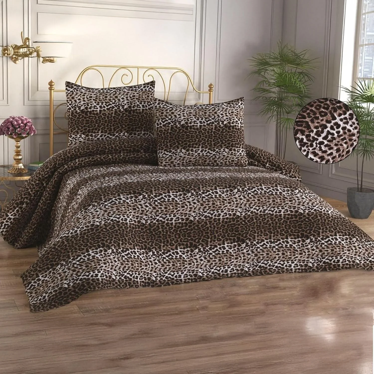 ست روتختی 3 تکه طرح قلب، شامل یک روتختی (200x240 سانتی متر) و 2 روبالشی (50x70 سانتی متر) - مناسب برای تخت های دو نفره (طرح پلنگی، 200x240 سانتی متر / 2 عدد 50x70 سانتی متر) ست روتختی 3 تکه طرح قلب، شامل یک روتختی (200x240 سانتی متر) و 2 روبالشی (50x70 سانتی متر) - مناسب برای تخت های دو نفره (طرح پلنگی، 200x240 سانتی متر / 2 عدد 50x70 سانتی متر)