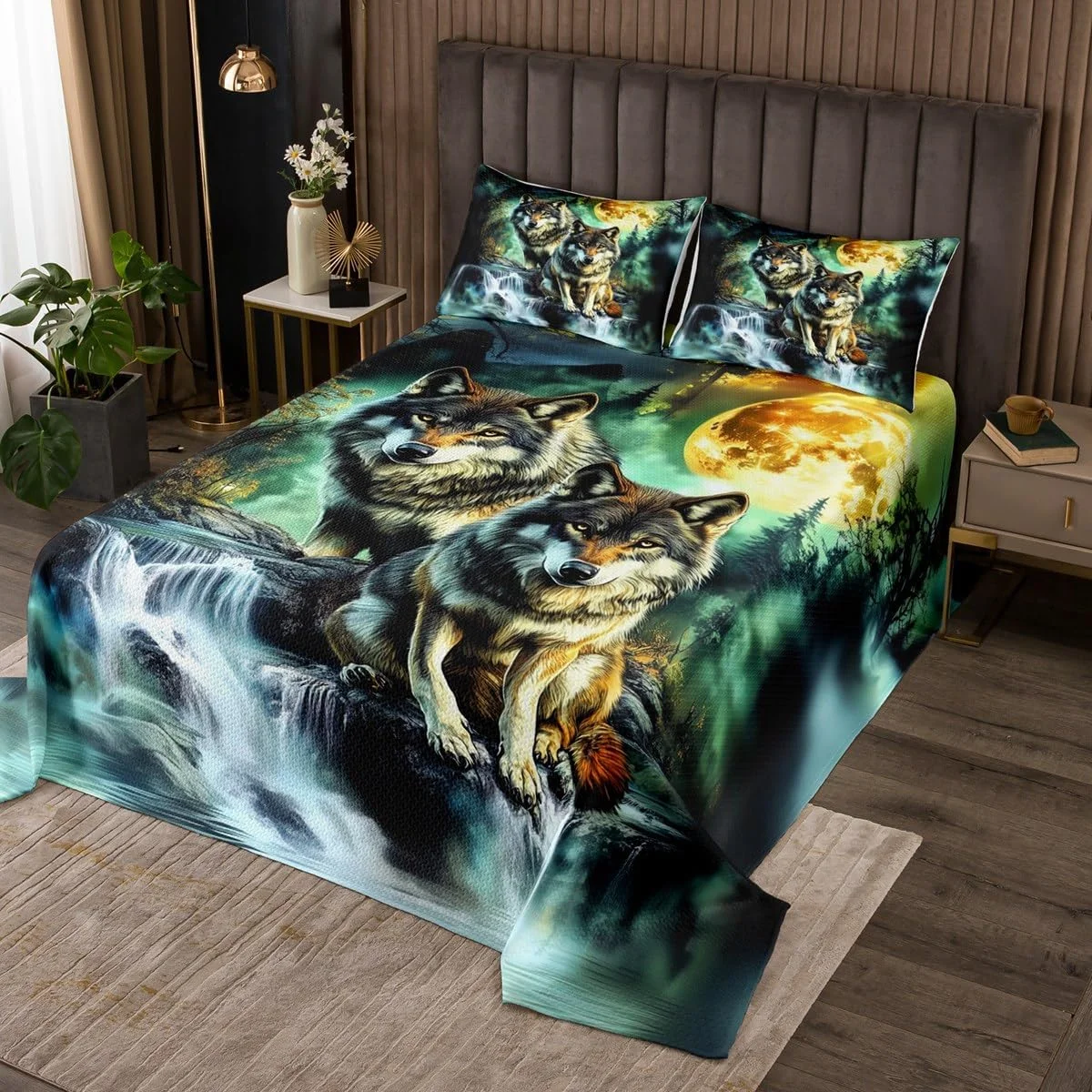روتختی سه بعدی طرح گرگ سایز کینگ، ست روتختی طرح حیوانات وحشی 3 تکه مناسب اتاق کودکان، نوجوانان، مردان و دکور اتاق بزرگسالان، لحاف طرح آبشارهای استوایی، منظره طبیعت، رو تختی سبز، 2 روبالشتی روتختی سه بعدی طرح گرگ سایز کینگ، ست روتختی طرح حیوانات وحشی 3 تکه مناسب اتاق کودکان، نوجوانان، مردان و دکور اتاق بزرگسالان، لحاف طرح آبشارهای استوایی، منظره طبیعت، رو تختی سبز، 2 روبالشتی