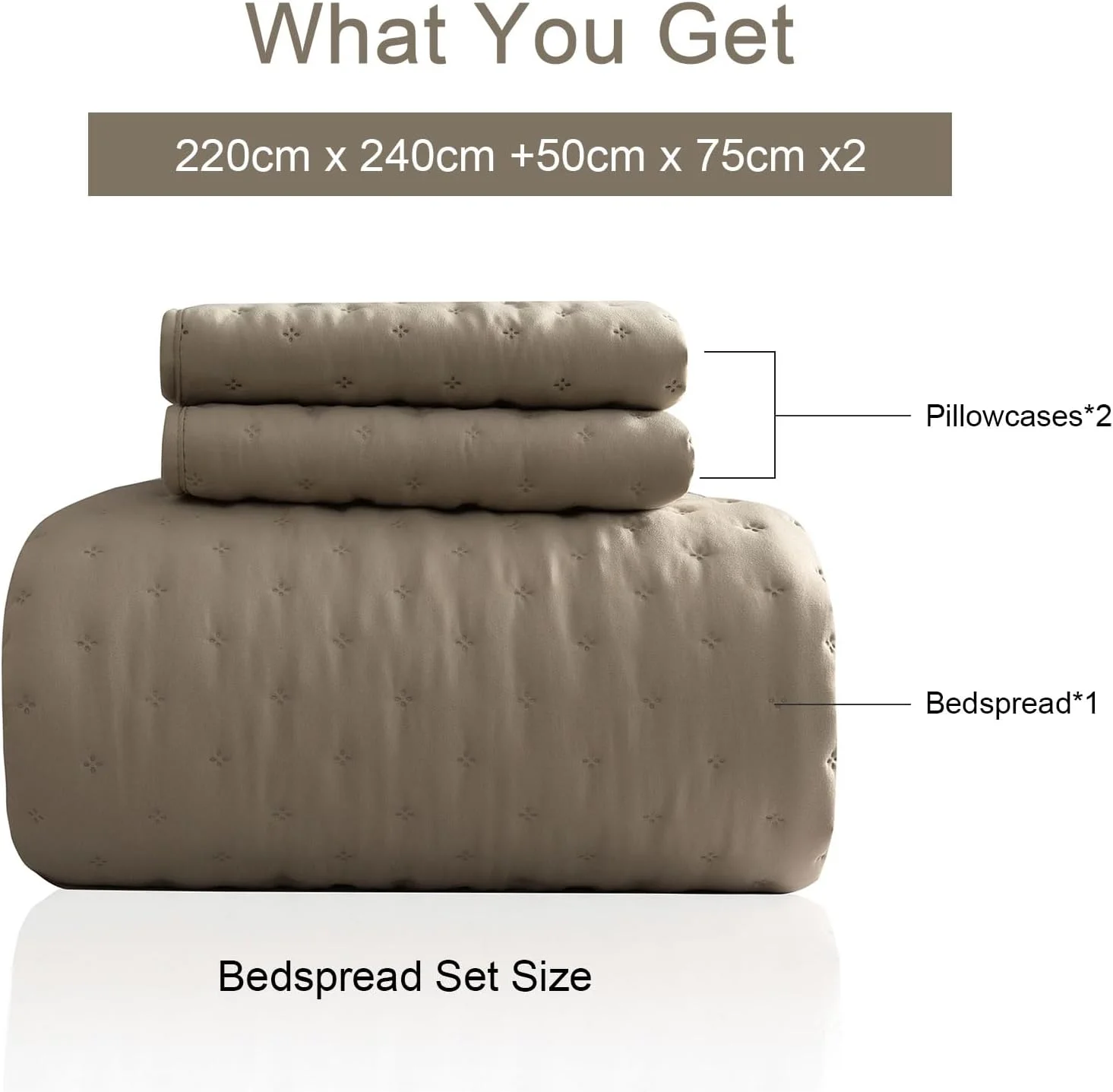 روتختی سه تکه طرح دار زیبا، پتوی چند منظوره برای تمام فصول، ست روتختی نرم میکروفایبر دو رو، روتختی برای تزئین اتاق خواب، لحاف دو رو (قهوه ای) روتختی سه تکه طرح دار زیبا، پتوی چند منظوره برای تمام فصول، ست روتختی نرم میکروفایبر دو رو، روتختی برای تزئین اتاق خواب، لحاف دو رو (قهوه ای)