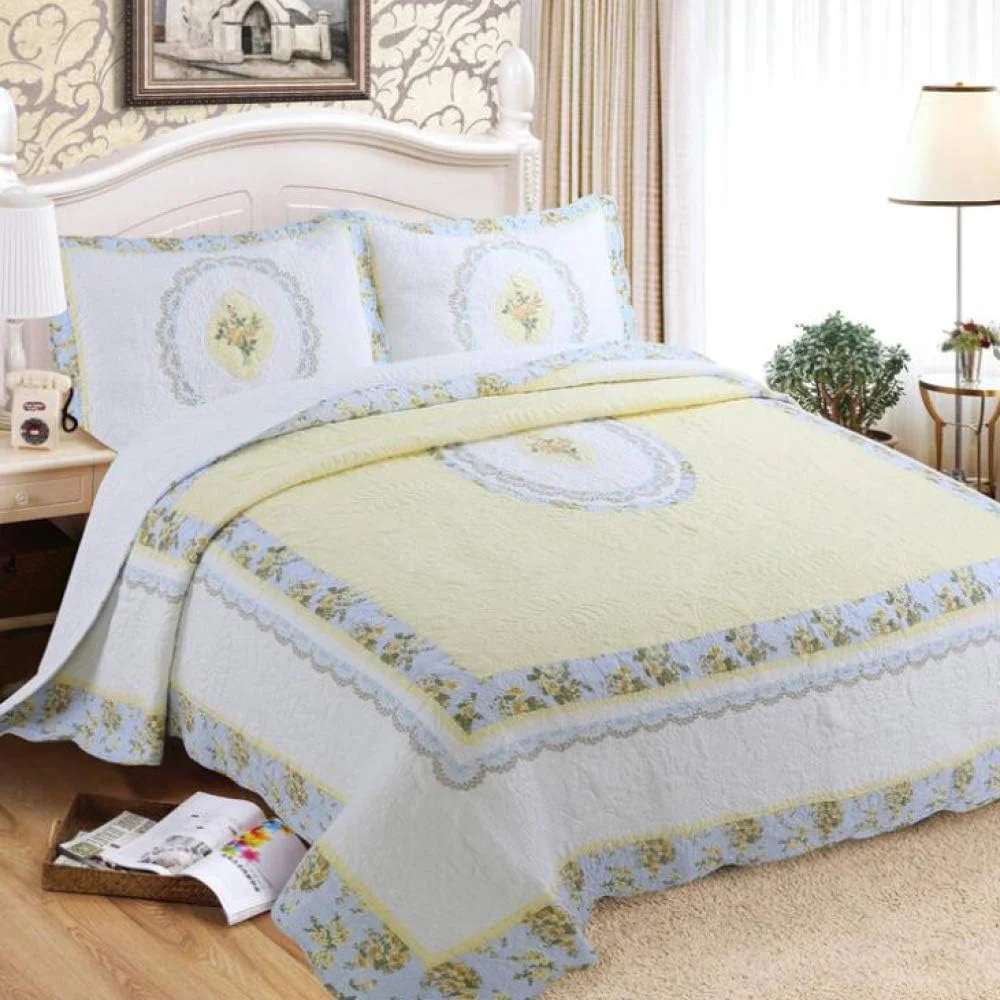 روتختی دو نفره طرح دار، ست روتختی لحاف تکه دوزی پنبه ای، لحاف و بالش، KB-230X250CM, Cb-king 230X250cm روتختی دو نفره طرح دار، ست روتختی لحاف تکه دوزی پنبه ای، لحاف و بالش، KB-230X250CM, Cb-king 230X250cm