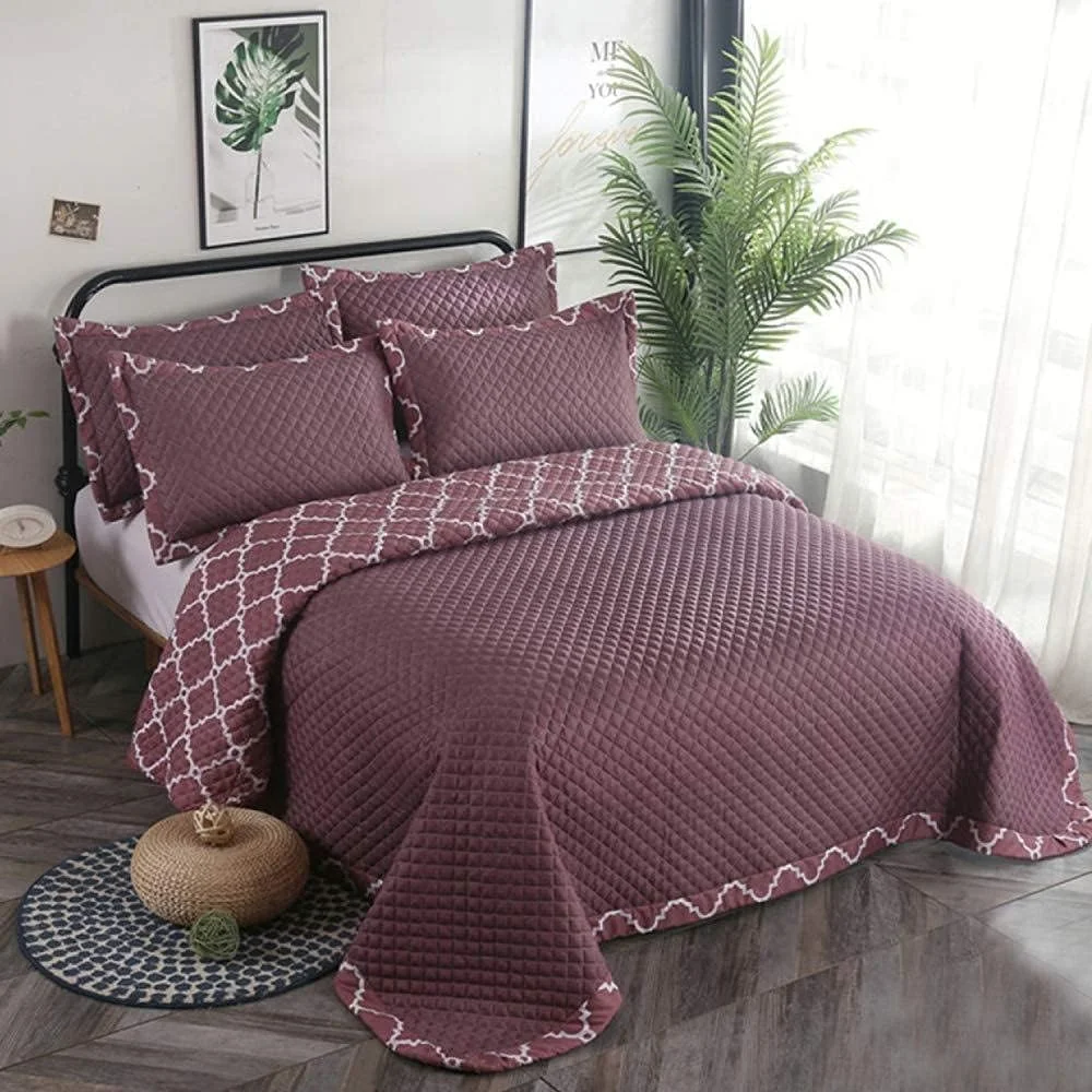 روتختی دونفره، روتختی طرح تکه دوزی، ست روتختی لحاف و روبالشتی، بنفش-240cmx260cm، قرمز2-کینگ 240X260cm روتختی دونفره، روتختی طرح تکه دوزی، ست روتختی لحاف و روبالشتی، بنفش-240cmx260cm، قرمز2-کینگ 240X260cm