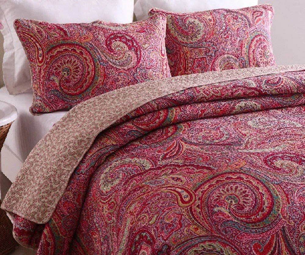 روتختی دو نفره و سایز کینگ، روتختی لحافی، رو تختی پنبه ای، رو انداز تخت با روبالشتی، ست های تزئینی روتختی، گلدار - 230X250، قرمز - سایز کینگ 230X250 سانتی متر روتختی دو نفره و سایز کینگ، روتختی لحافی، رو تختی پنبه ای، رو انداز تخت با روبالشتی، ست های تزئینی روتختی، گلدار - 230X250، قرمز - سایز کینگ 230X250 سانتی متر