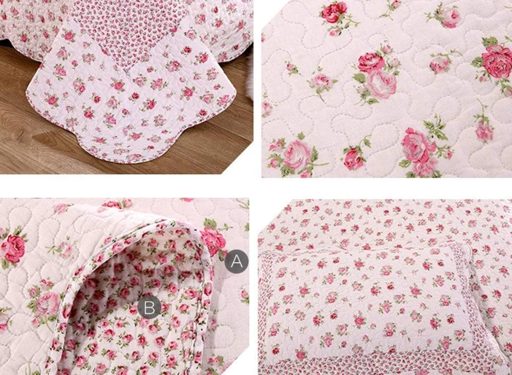 Bedspreads Double King Size Bedspread Cotton Patchwork Quilts Bedding Throws Set Comforter And Pillow Shams,Patchwork7 (Patchwork7 Double)