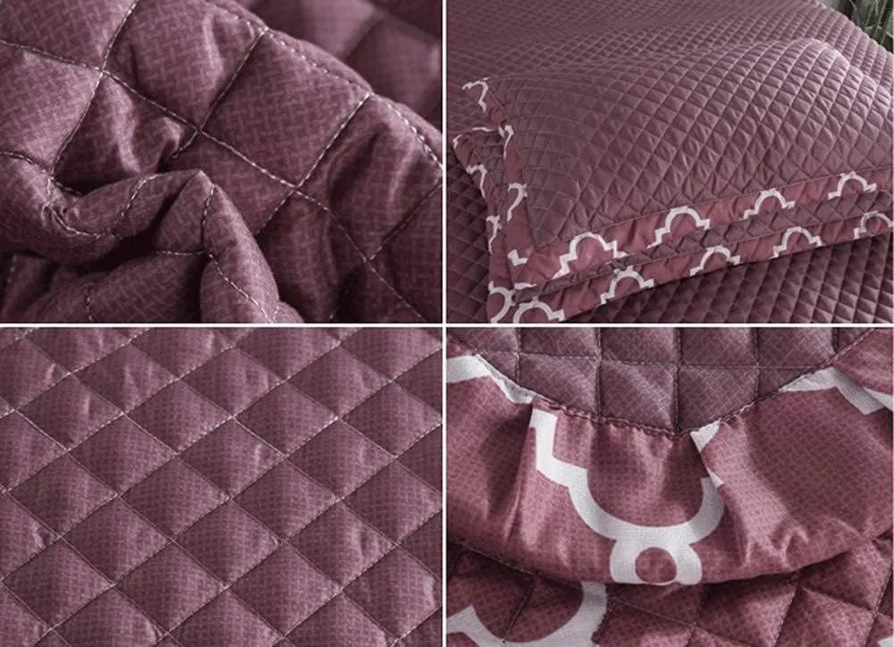 روتختی دونفره، روتختی طرح تکه دوزی، ست روتختی لحاف و روبالشتی، بنفش-240cmx260cm، قرمز2-کینگ 240X260cm روتختی دونفره، روتختی طرح تکه دوزی، ست روتختی لحاف و روبالشتی، بنفش-240cmx260cm، قرمز2-کینگ 240X260cm