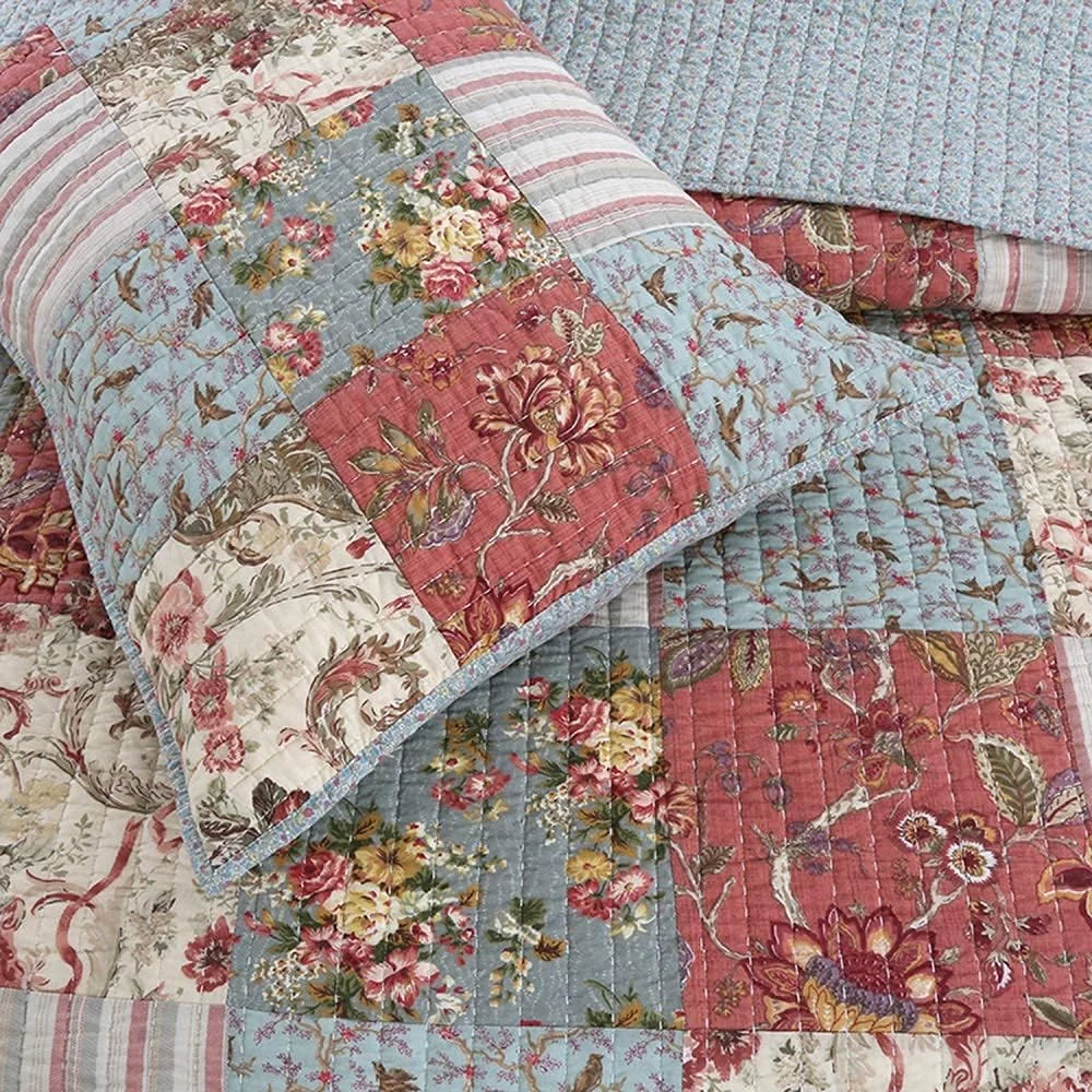 روتختی دونفره، روتختی لحافی کینگ پنبه ای تکه دوزی شده، ست روتختی و روبالشتی، Patchwork2, Patchwork27- روتختی دونفره، روتختی لحافی کینگ پنبه ای تکه دوزی شده، ست روتختی و روبالشتی، Patchwork2, Patchwork27-