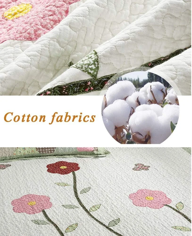 روتختی دونفره، روتختی لحافی کینگ پنبه ای تکه دوزی شده، ست روتختی و روبالشتی، Patchwork2, Patchwork17-