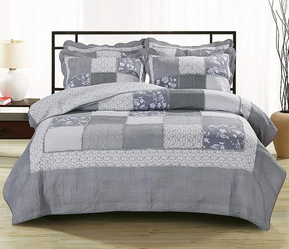 Bedspreads Double Size, Quilted Bedspread King Cotton Patchwork Quilts Bedding Throws Set Comforter And Pillow Shams,Patchwork2,Patchwork15- Bedspreads Double Size, Quilted Bedspread King Cotton Patchwork Quilts Bedding Throws Set Comforter And Pillow Shams,Patchwork2,Patchwork15-