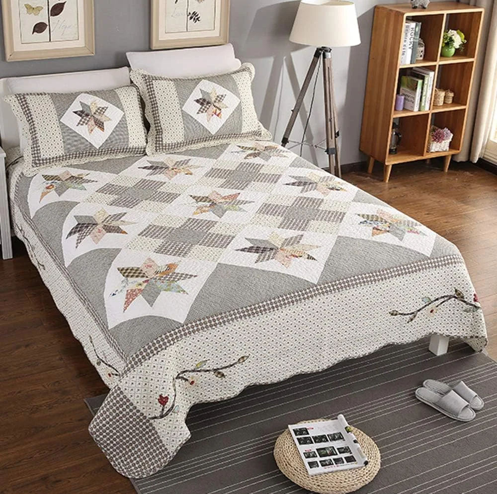 Bedspreads Double Size, Quilted Bedspread King Cotton Patchwork Quilts Bedding Throws Set Comforter And Pillow Shams,Patchwork2,Patchwork25- Bedspreads Double Size, Quilted Bedspread King Cotton Patchwork Quilts Bedding Throws Set Comforter And Pillow Shams,Patchwork2,Patchwork25-