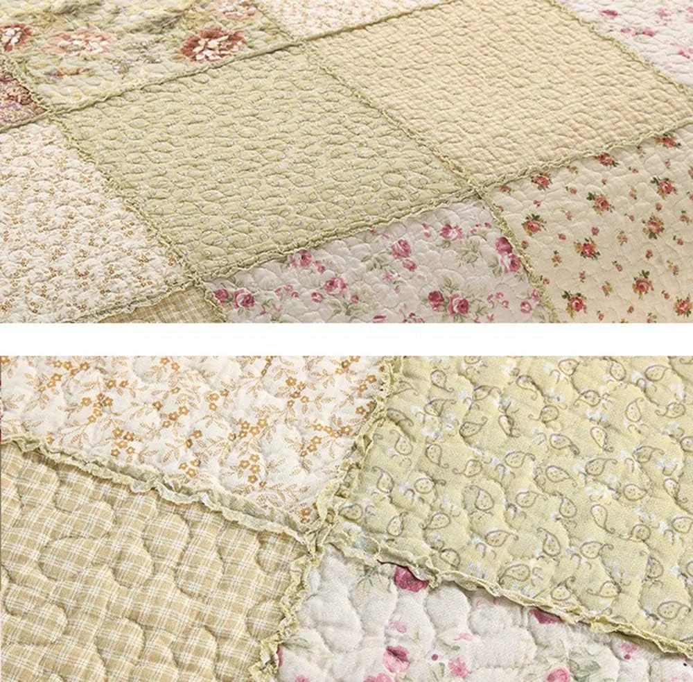 روتختی دونفره، روتختی لحافی پنبه ای طرح تکه دوزی، ست روتختی و روبالشتی، Patchwork2, Patchwork16- روتختی دونفره، روتختی لحافی پنبه ای طرح تکه دوزی، ست روتختی و روبالشتی، Patchwork2, Patchwork16-