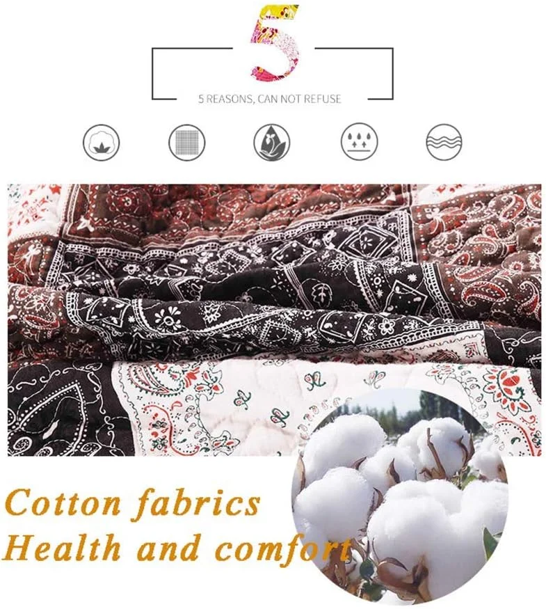 روتختی دونفره طرح تکه دوزی پنبه ای، ست روتختی و روبالشتی روتختی دونفره طرح تکه دوزی پنبه ای، ست روتختی و روبالشتی