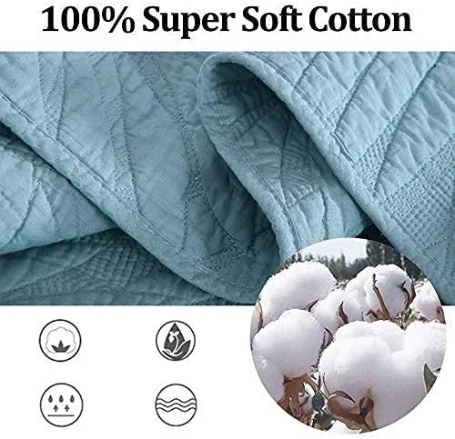 روتختی پنبه ای خام لحافی 3 تکه تزئینی فوق العاده نرم دو رو پوشش تخت دو نفره مناسب تمام فصول ملحفه چند منظوره + 2 روبالشتی، سفید-:250x270cm+50x70cmx2 روتختی پنبه ای خام لحافی 3 تکه تزئینی فوق العاده نرم دو رو پوشش تخت دو نفره مناسب تمام فصول ملحفه چند منظوره + 2 روبالشتی، سفید-:250x270cm+50x70cmx2