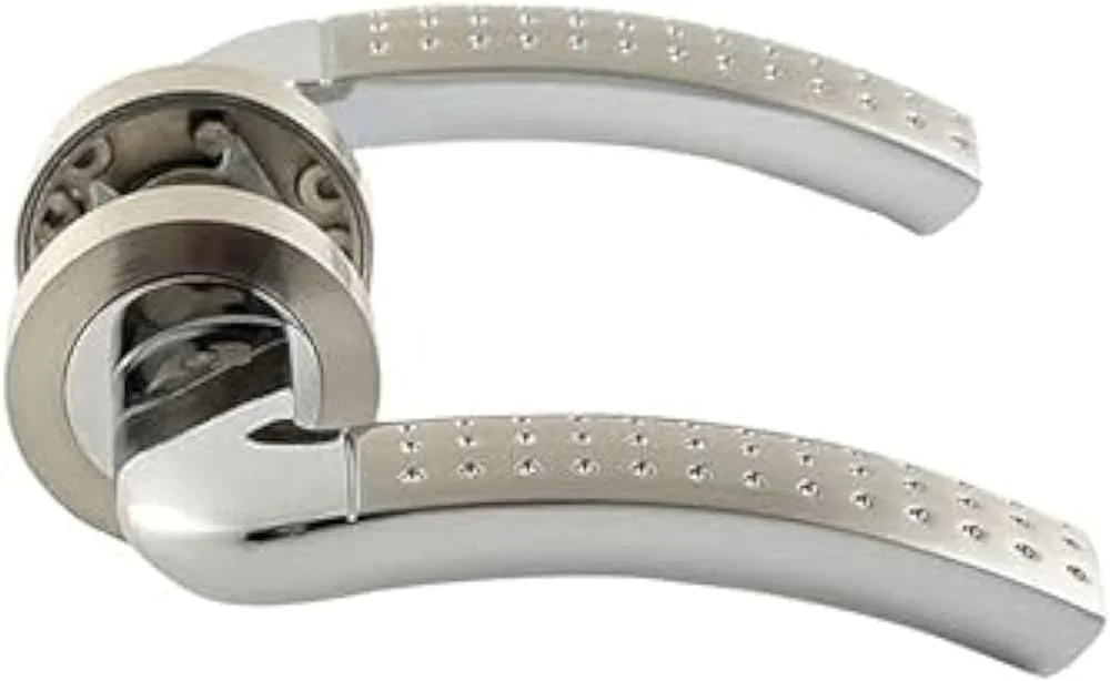 دستگیره درب MSM با کلید - نقره ای