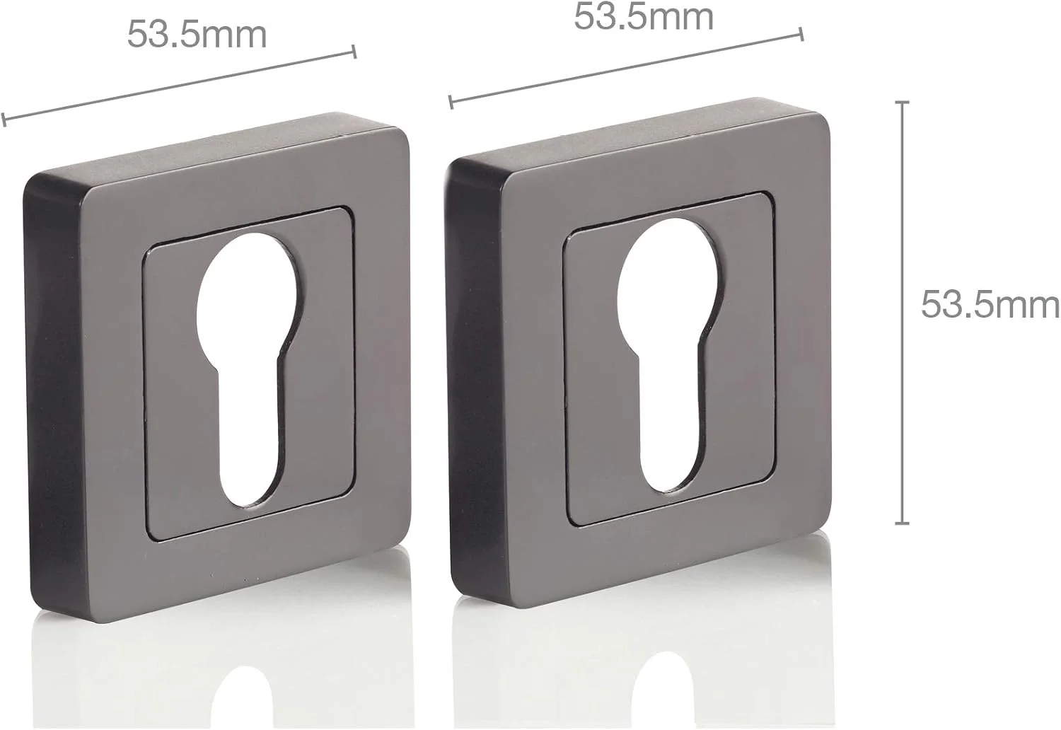 دستگیره درب داخلی چوبی ییل مدل Siena مشکی مات، دستگیره شیک مدرن با نصب آسان به همراه تمام اتصالات، شامل پوشش سوراخ کلید استوانه ای یورو پروفایل