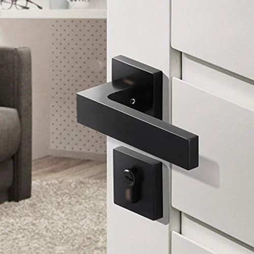 دستگیره مربعی درب داخلی ZLDCTG - مناسب برای درب های 35-55 میلی متر، مشکی دستگیره مربعی درب داخلی ZLDCTG - مناسب برای درب های 35-55 میلی متر، مشکی