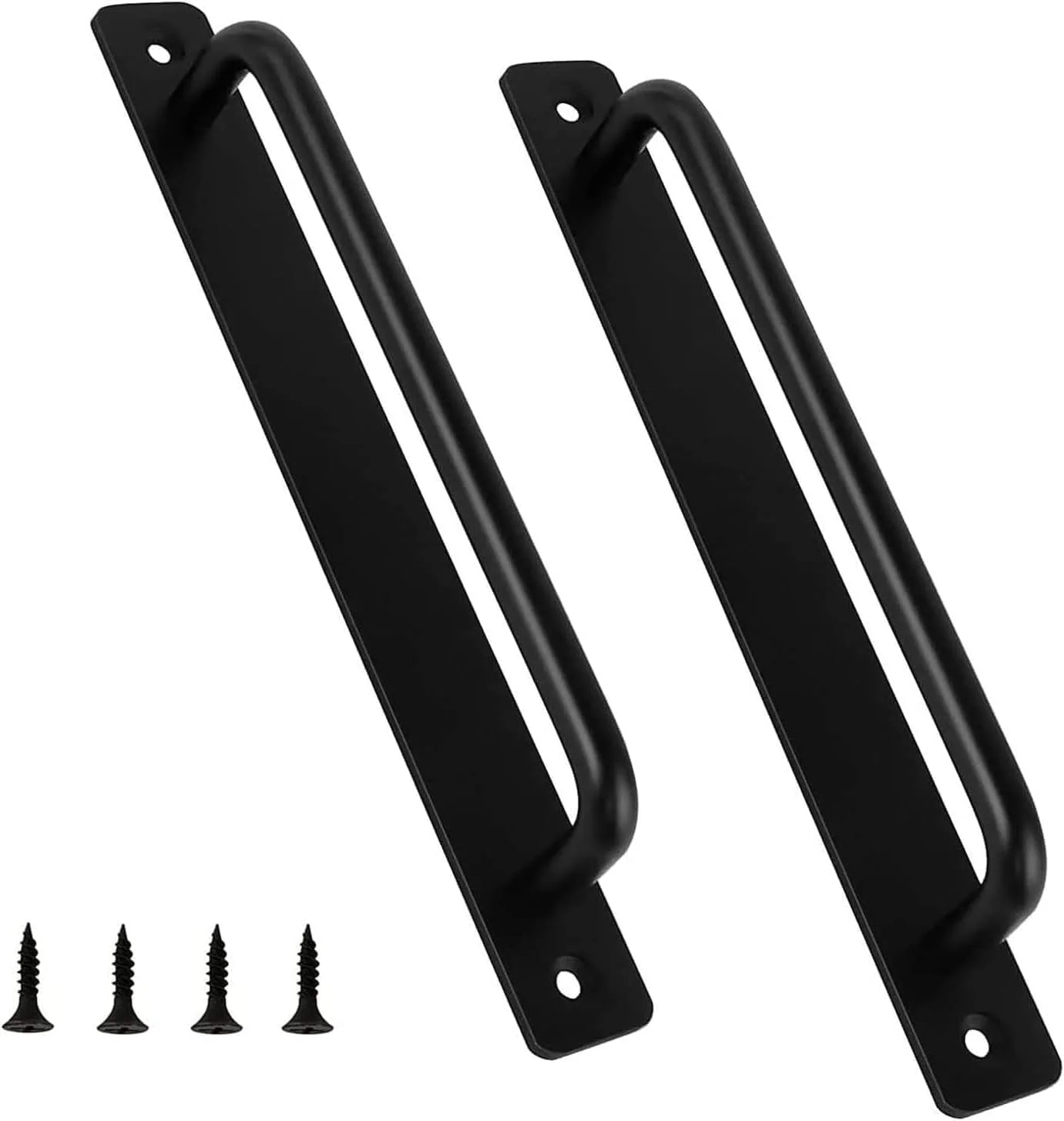 دستگیره های درب Excefore، دستگیره های کششی و فشاری درب، دستگیره درب انبار، آلیاژ آلومینیوم سنگین، میله ایمنی، سخت افزار گاراژ کابینت توالت، حمام، دوش، دستگیره تزئینی (2 عدد)