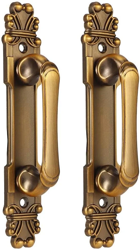 دستگیره درب آلیاژ روی عتیقه سبک اروپایی MAKINGTEC - ست 2 عددی لوازم جانبی سخت افزاری کابینت برای اکثر درها، کابینت ها، کشوها و کمد لباس