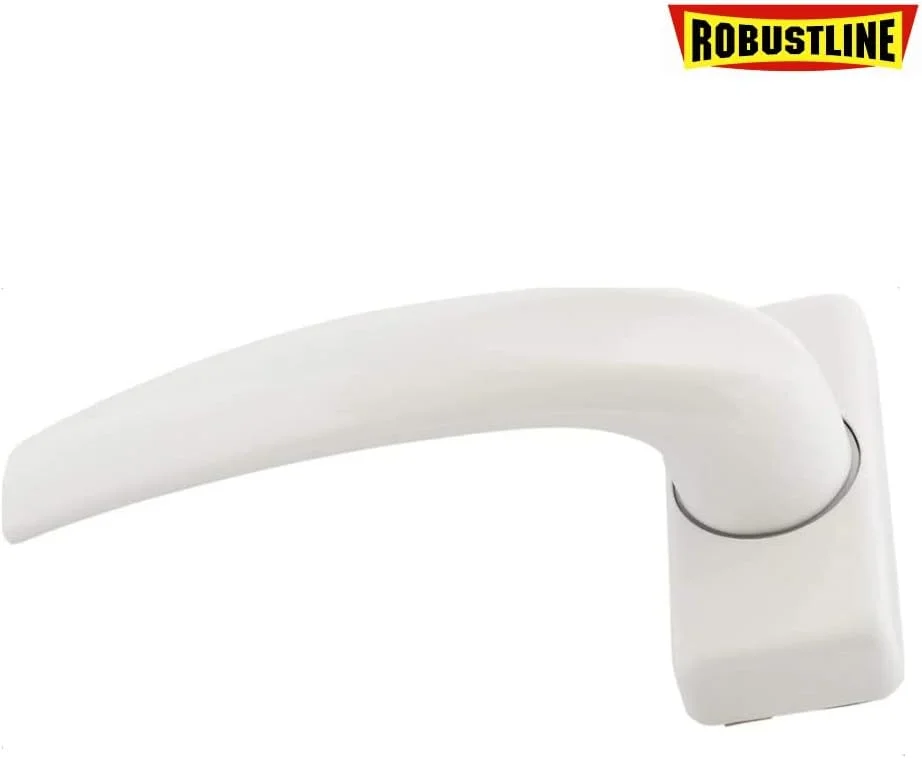 دستگیره درب آلومینیومی Robustline سفید با قفل 20 میلیمتری، ست دستگیره درب سنگین دستگیره درب آلومینیومی Robustline سفید با قفل 20 میلیمتری، ست دستگیره درب سنگین